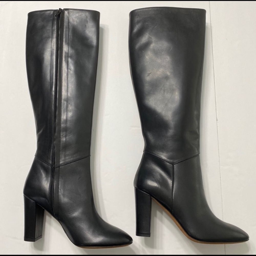 Vince Vita Black Leather Boots Made in Italy